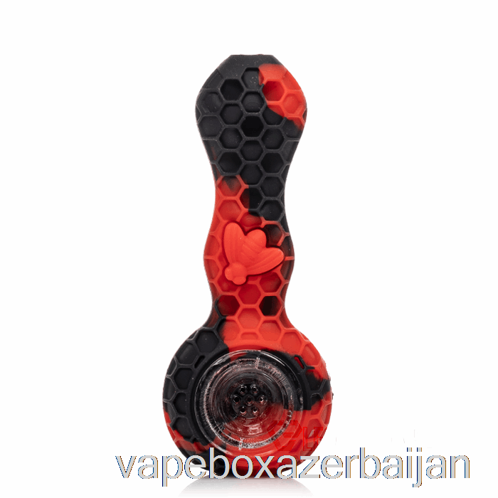 Vape Azerbaijan Stratus Bee Silicone Spoon Crimson (Black / Red)